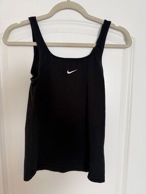 Nike Black Tank Top with White Swoosh